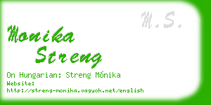 monika streng business card